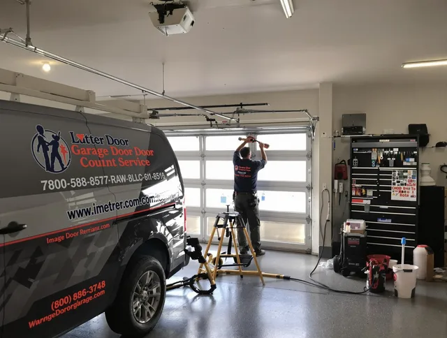 Milford Garage Door Repair team performing same-day garage door repair in Milford